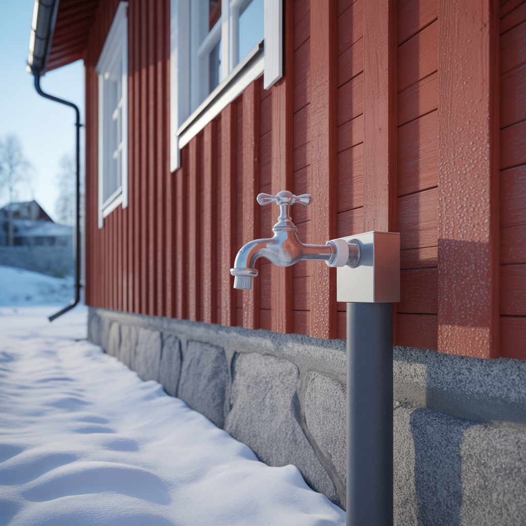 frostfri vattenutkastare val placering och installation